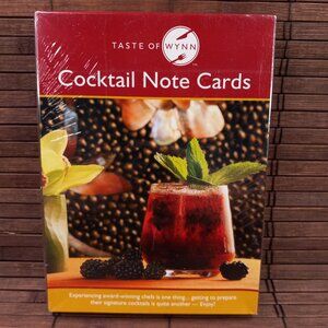 Taste Of Wynn Cocktail Note Cards 13 Blank Greeting Cards Envelopes
